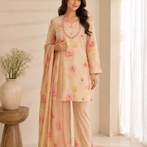 Gulabi Noor Mul Chanderi Suit Set