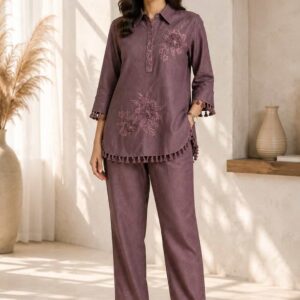 Kashni Mehr Linen Co-ord Set
