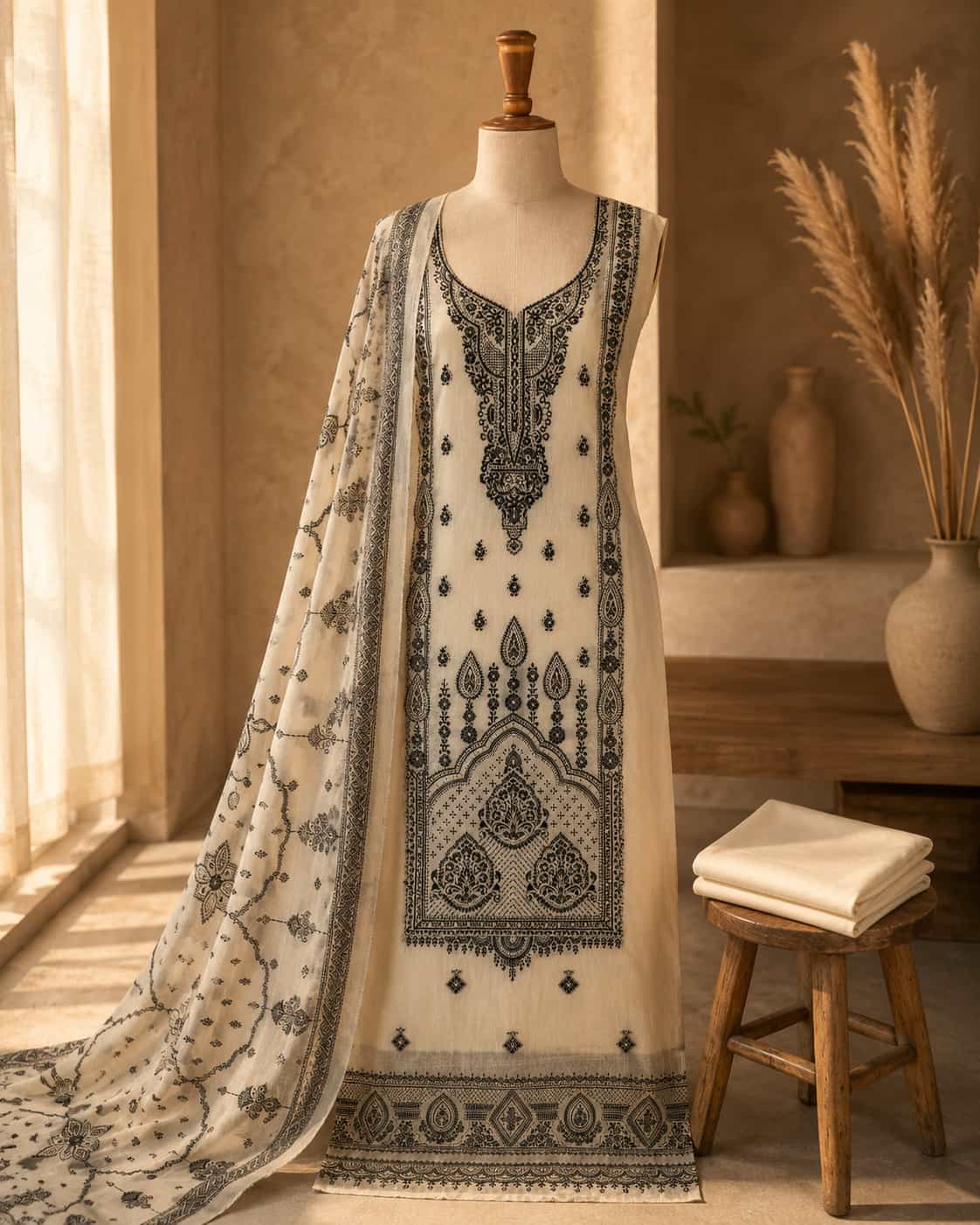 ivory-noir-nazakat-unstitched-suit-set